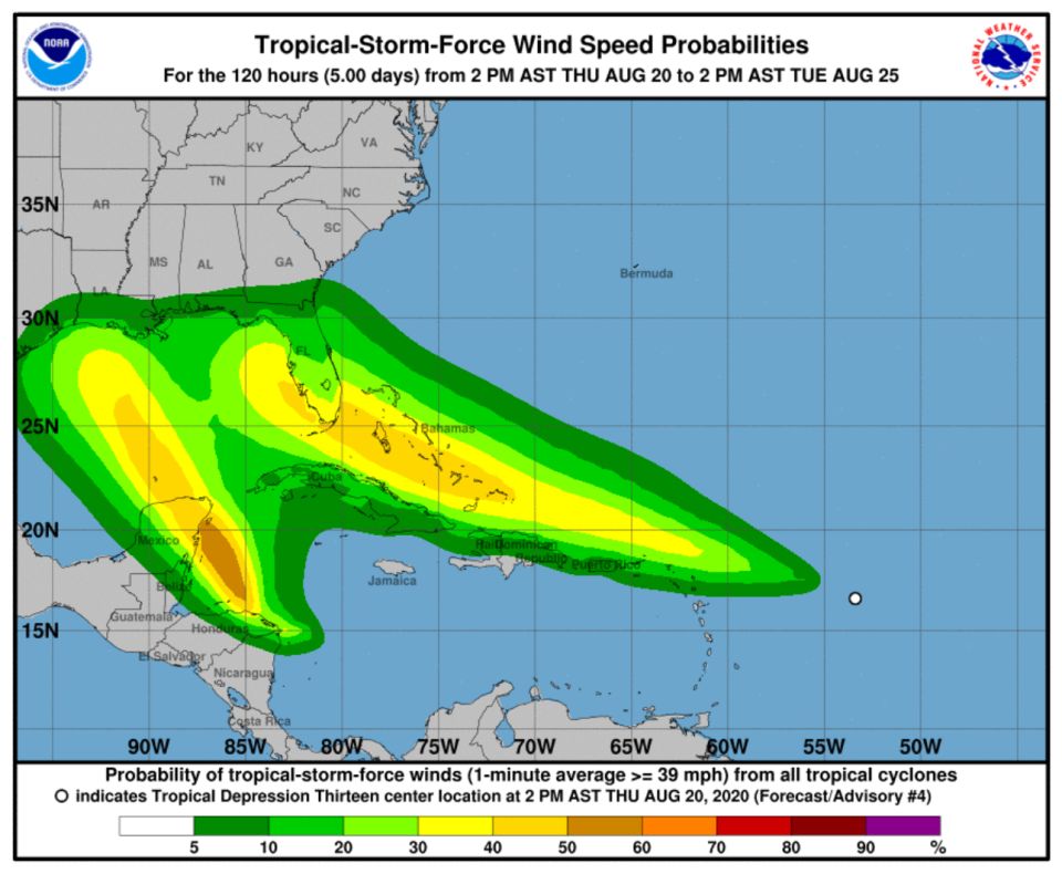 Dos tormentas tropicales podrían golpear Florida la próxima semana