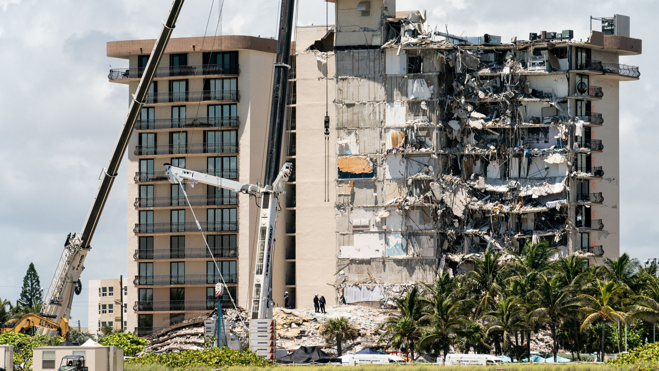 Torre Champlain en Miami está siendo reforzada