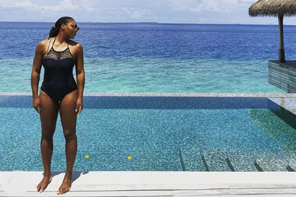 Serena Williams disfruta de unas lujosas vacaciones junto con su familia en las Maldivas (fotos)