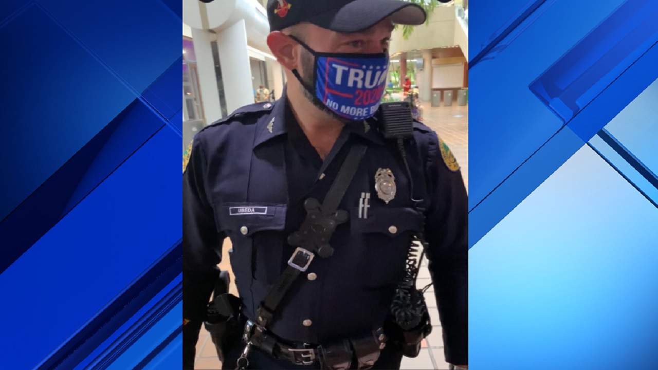 Acusan a oficial de Miami de realizar proselitismo político por usar mascarilla de Trump
