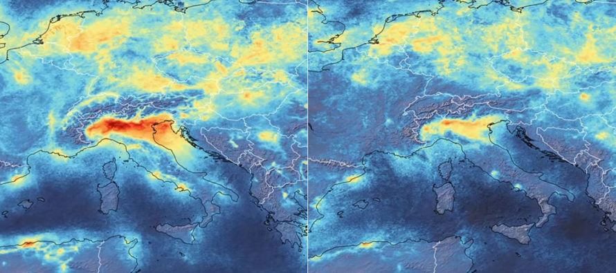 Resultado de imagen para imagen de la disminución de contaminación en italia