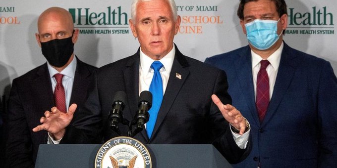 Mike Pence en Florida: Hemos llegado a la Fase 3 de la vacuna