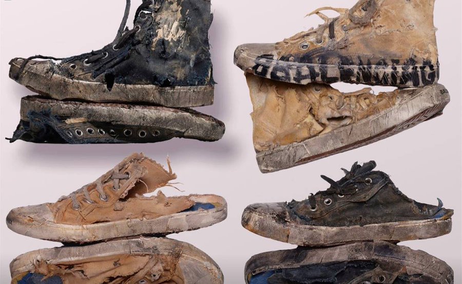 ¿Compraría unos tenis rotos de Balenciaga por más de mil dólares?