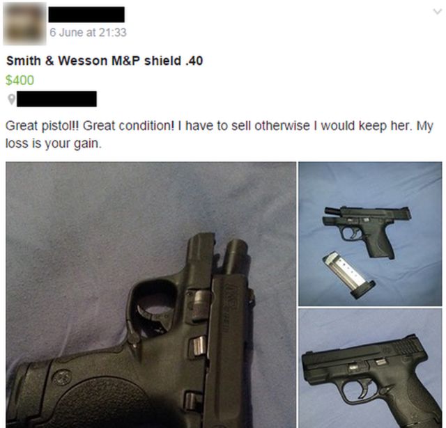 Facebook da oportunidades a vendedores de armas aun cuando prohíbe el comercio