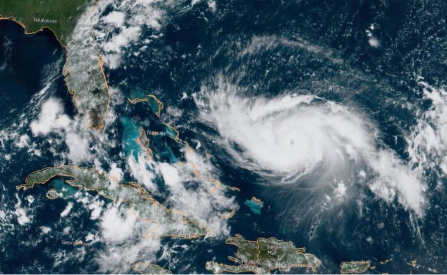 Mapas de advertencia o vigilancia para el huracán Dorian