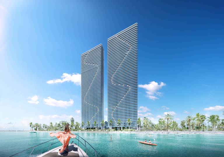 Construirán en Miami las torres gemelas residenciales frente al mar más altas del país