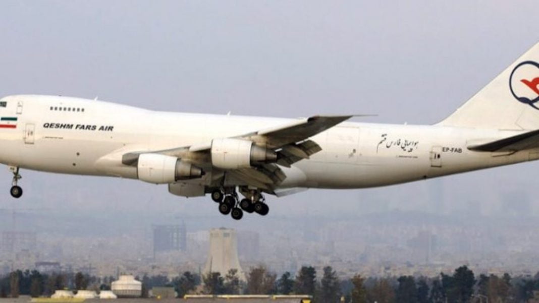 Avión iraní sancionado por Estados Unidos aterrizó en Venezuela 