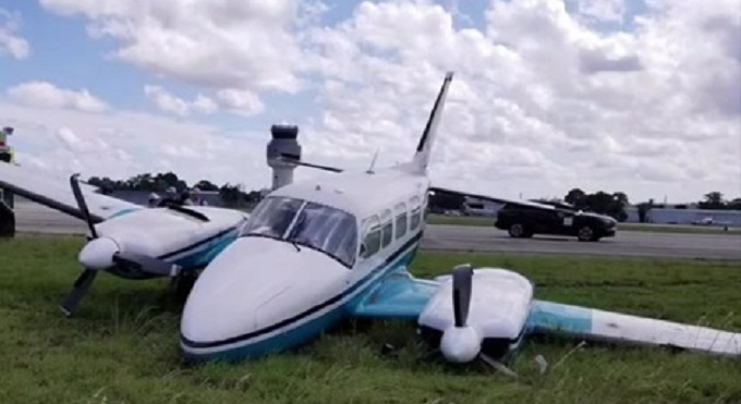 Avión tuvo un aterrizaje forzoso en Fort Lauderdale