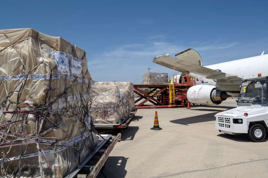 94 toneladas de ayuda humanitaria de Suiza arribaron a Venezuela