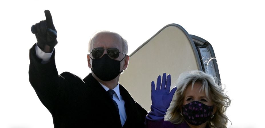 Joe Biden aterrizó en las afueras de Washington