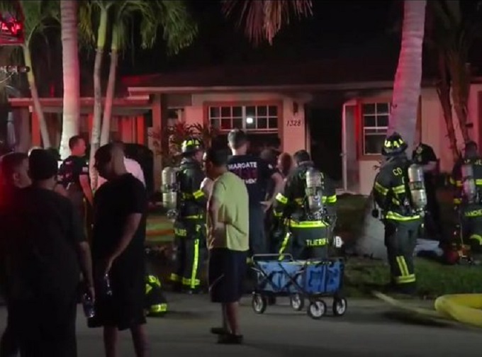Bomberos de Broward apagaron incendio en Margate