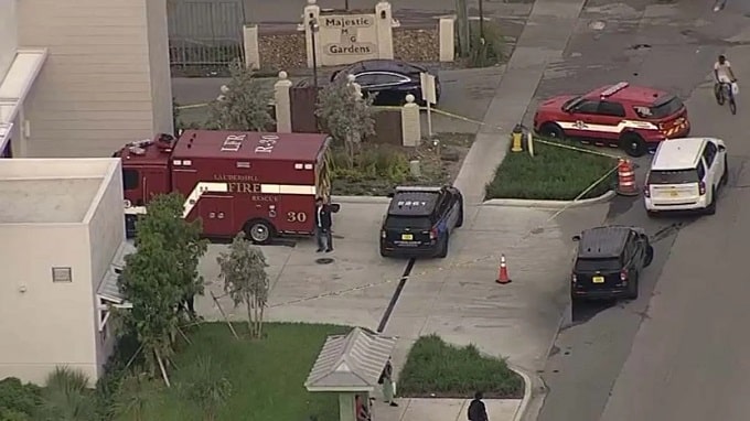 Camión de Bomberos fue atacado en Lauderhill