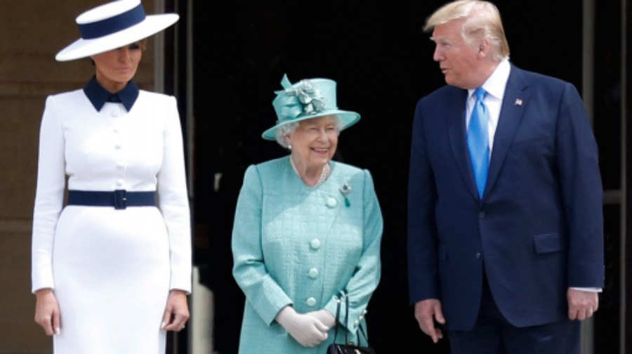 Donlald Trump realizó visita a la reina Isabel II