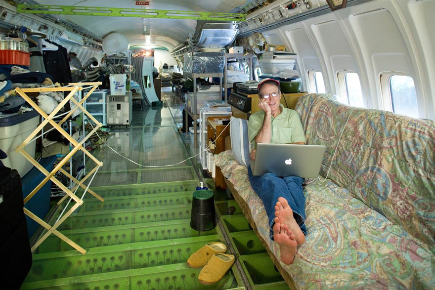 Única en su tipo: El hombre que hizo de un avión Boeing 727 su casa +Galería