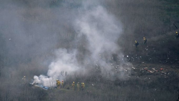 Fotos del lugar donde cayó helicóptero de Kobe Bryant fueron compartidas en un cóctel