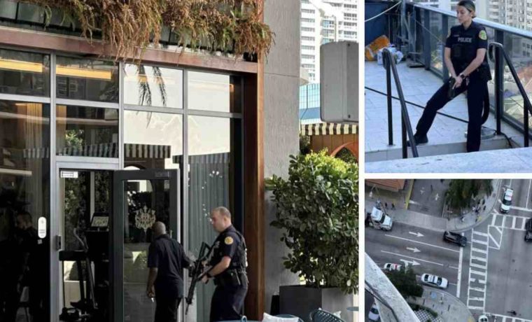 Brickell abarrotado de patrullas por robo en lujoso edificio