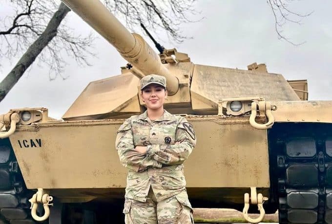 Latina hace historia en Ejército de EE.UU: Será la primera mujer en manejar un tanque de guerra