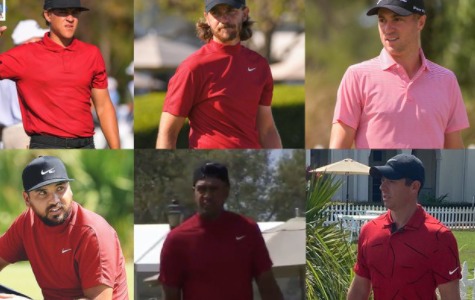 Golfistas se vistieron de rojo en apoyo a Tiger Woods +fotos
