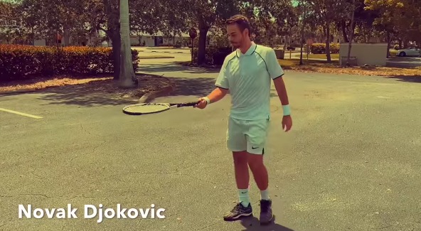¡Imitador increíble! Un griego emula a Federer, Nadal, Djokovic y otros tenistas +Vídeo