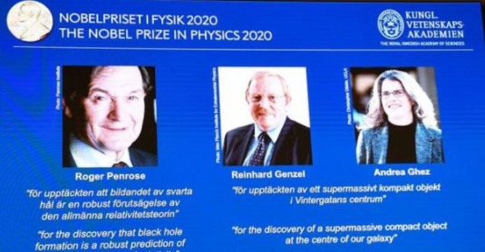 Conoce a los ganadores del Premio Nobel de Física por sus hallazgos sobre los agujeros negros
