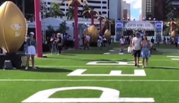 Las ansias del Super Bowl se apoderan de Miami +Vídeo