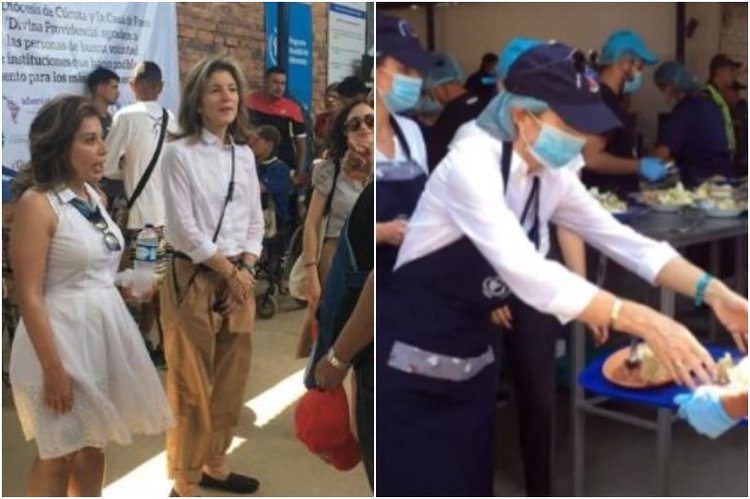 Refugiados venezolanos en Cúcuta reciben almuerzo de manos de la hija de JF  Kennedy - Miami Diario