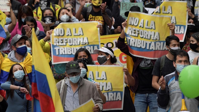 ¿Cuál fue el detonante de las protestas en Colombia?