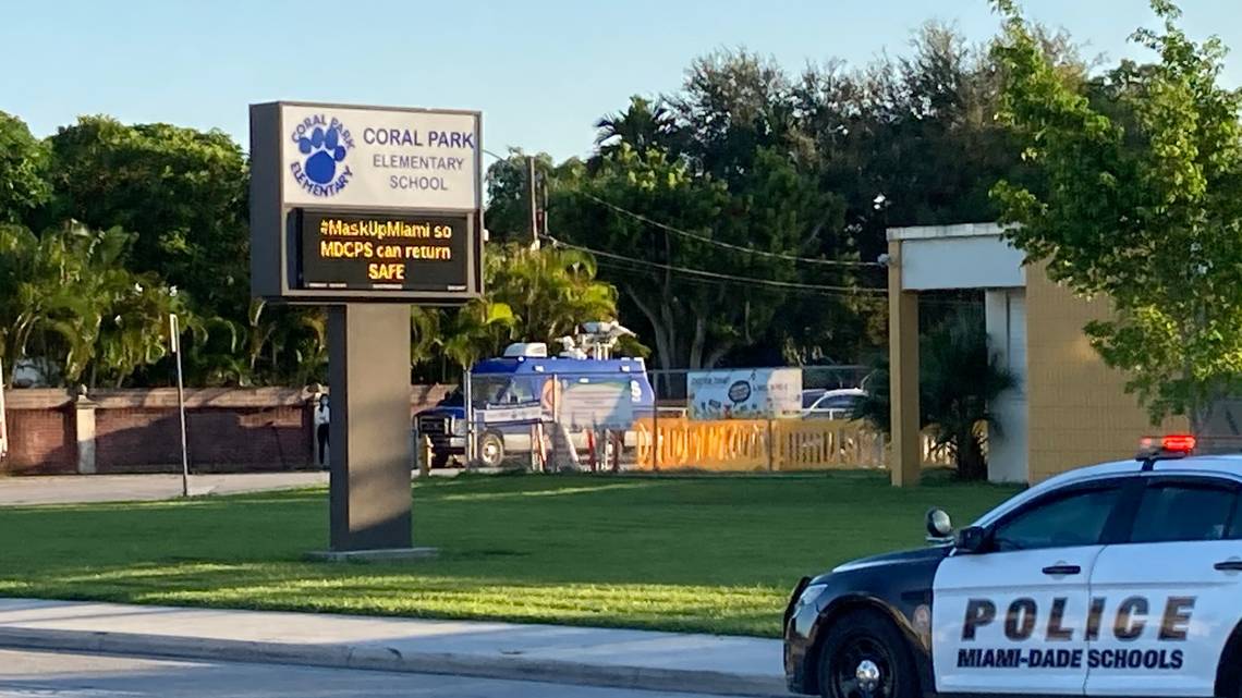 Escuela primaria reabre después de casos positivos de COVID en el sur de Florida