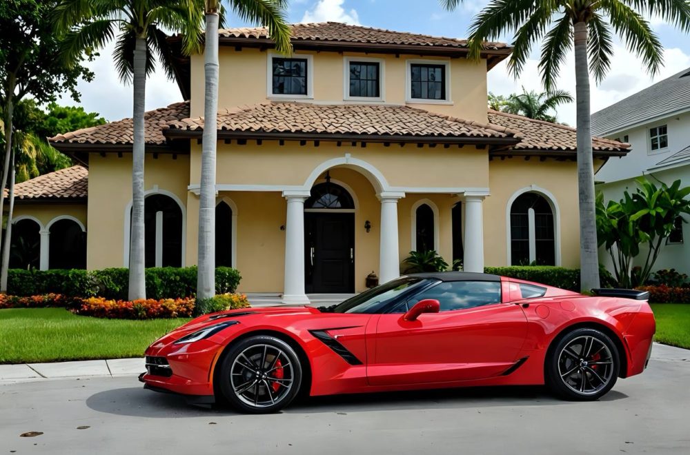 Intentó robar un Corvette en Miami Beach y quedó atrapado dentro del auto