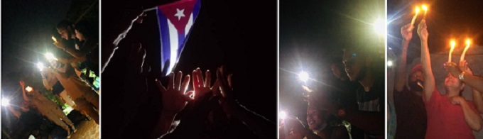 Cuba se ilumina en protesta por el congreso del Partido Comunista