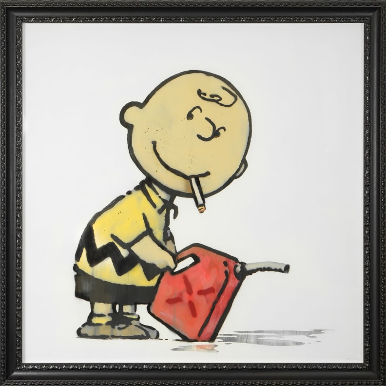 Vendida en Miami el iniciador de fuego “Charlie Brown” de Banksy por $ 4 millones