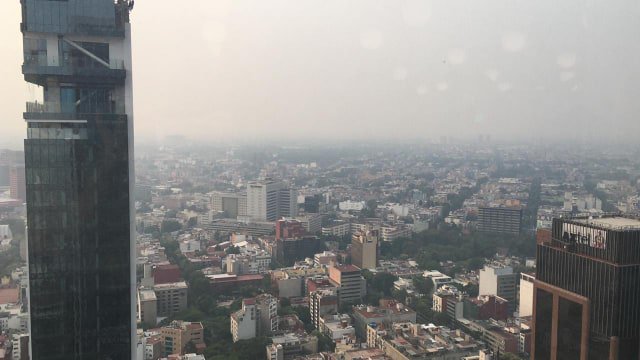 Muestran contaminación de Ciudad de México desde el espacio (foto)