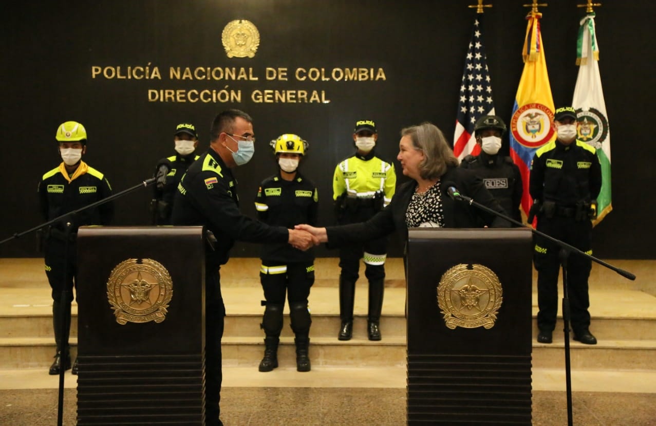 EEUU dona ocho millones de dólares a policía de Colombia