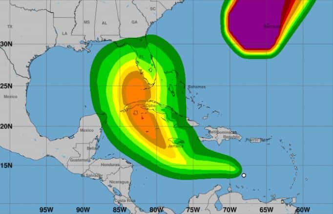 ¡Atención! Depresión Tropical Nueve golpearía con fuerza Florida