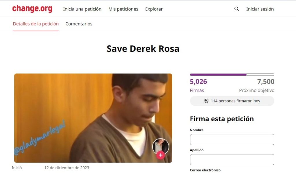 Recaudan firmas para "salvar" a Derek Rosa y señalan a otro sospechoso del caso - Miami Diario