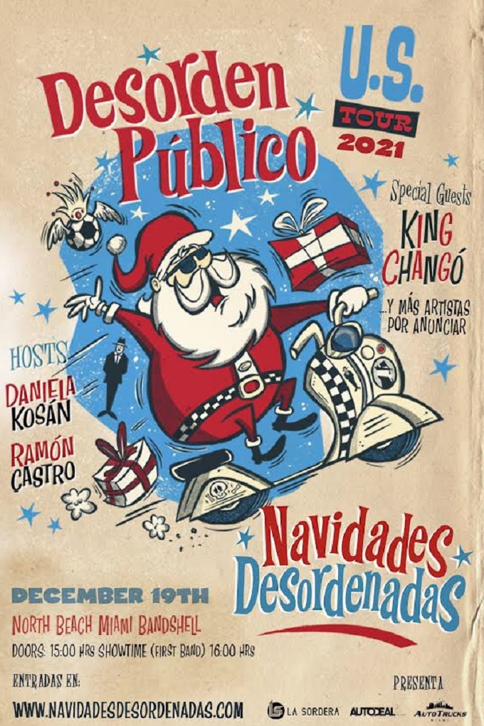 King Chango y Desorden Público montarán sus   “Navidades Desordenadas” en Miami