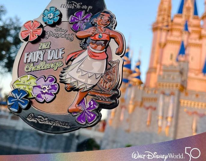 Disney mostró medallas del fin de semana de Princess Half Marathon de 2022