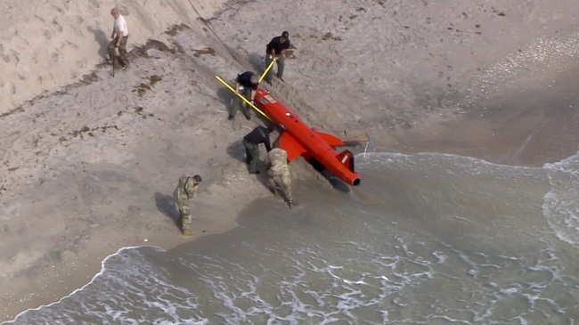 Drone de la Fuerza Aérea   apareció en las playas de Florida