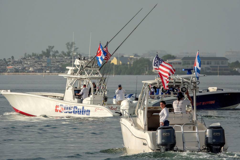 Flotilla con exiliados cubanos salió este viernes desde Miami rumbo a la isla