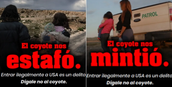 “Dígale no al coyote”, la nueva campaña de EEUU contra el tráfico de personas