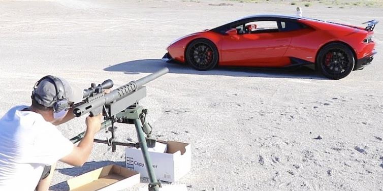 Youtuber somete a prueba de balas al primer Lamborghini blindado del planeta (Video)