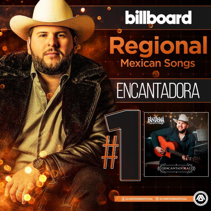 El Fantasma logra ubicarse en el puesto 1 de la lista “Regional Mexican Songs” de Billboard