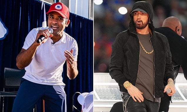 Eminem contra Ramaswamy: el político no podrá seguir rapeando sus canciones