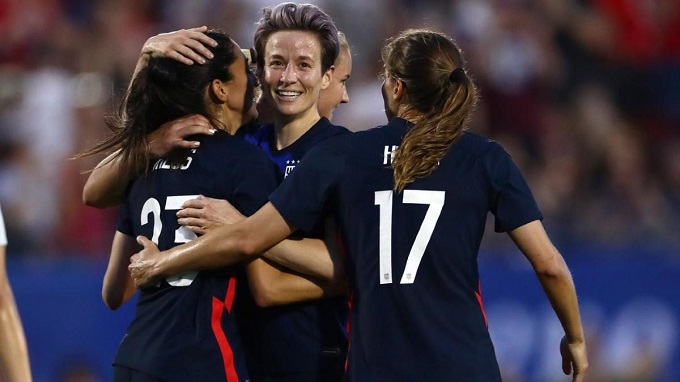 Selección de Estados Unidos  de fútbol femenino con posibilidades de lograr el oro  en Tokio