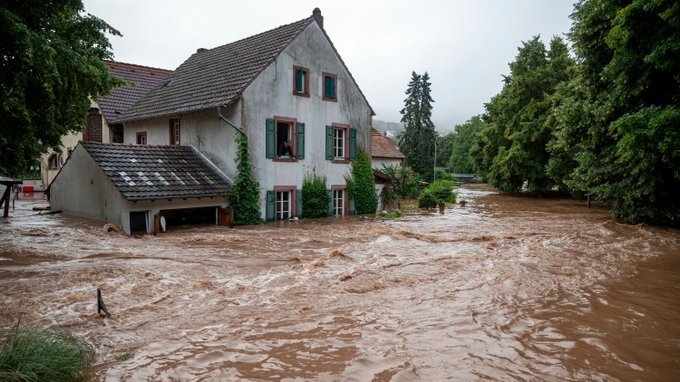 Disminución de inundaciones mostró la destrucción que dejaron las lluvias en Europa