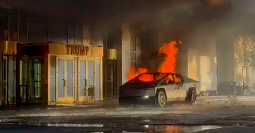 Todo lo que se sabe de la explosión del Tesla frente a hotel de Trump en Las Vegas