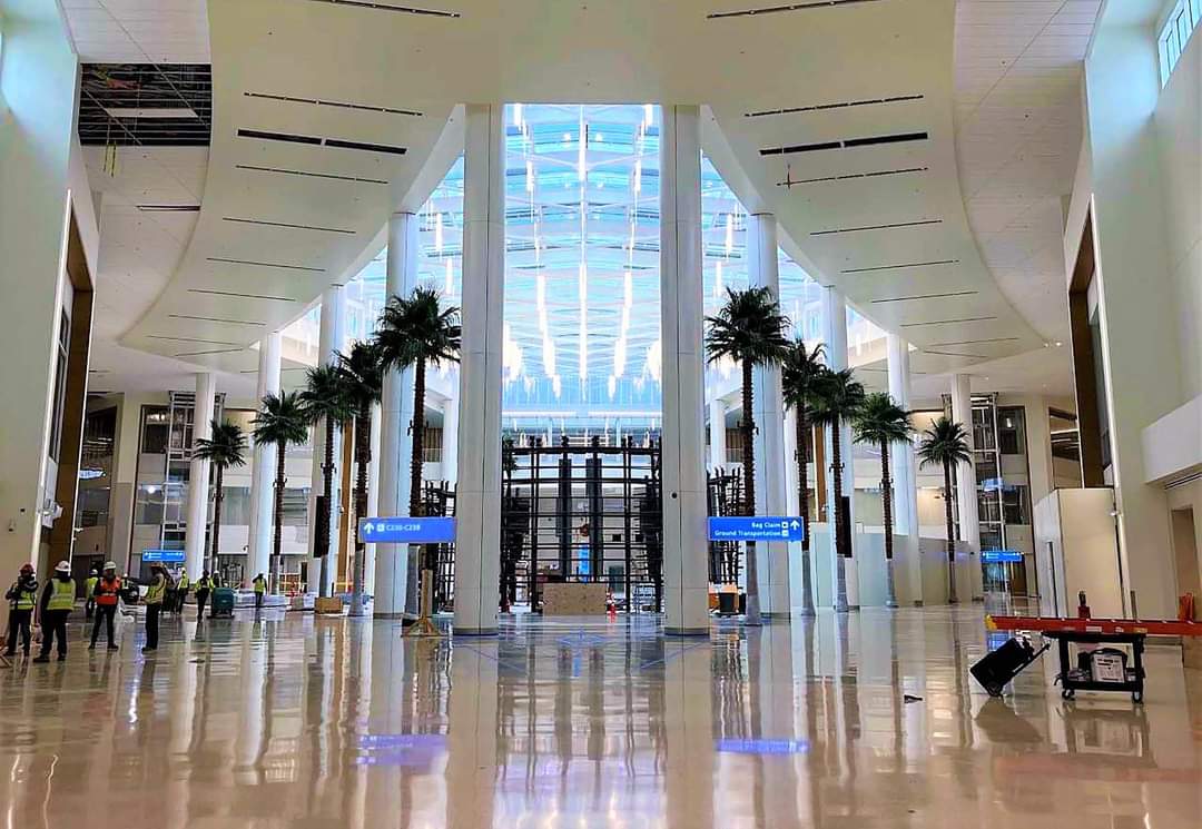 Terminal C del Aeropuerto Internacional de Orlando listo para septiembre