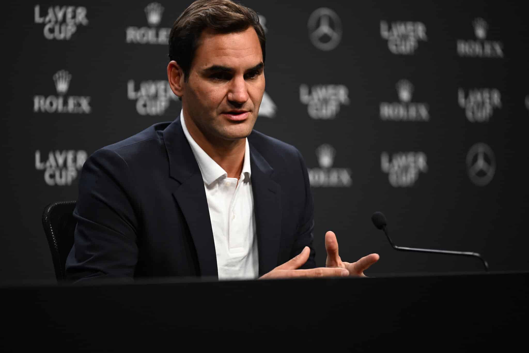 Roger Federer celebra retirarse del tenista jugando un partido de dobles con Rafael Nadal