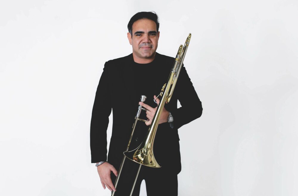 Fernando Sanabria ejerce la pasión y la perfección en cada nota de su trombón
