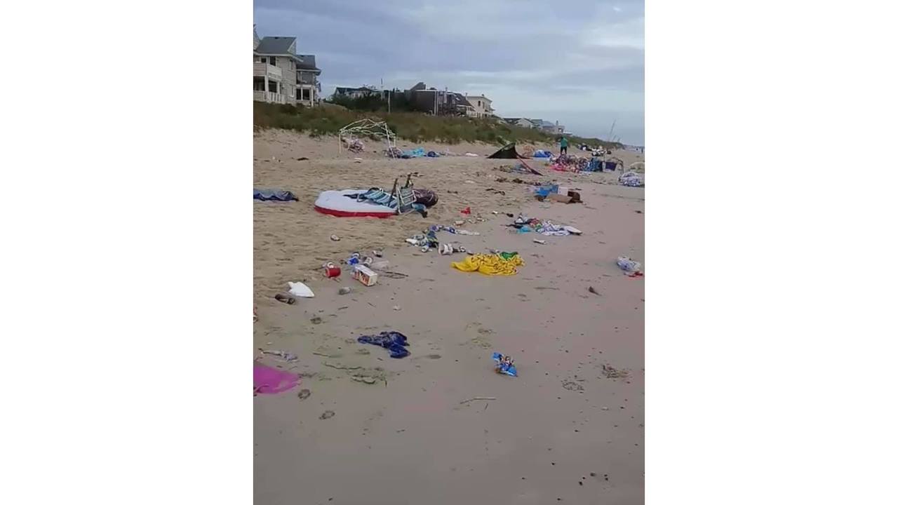 Recogen 10 tonelada de basura en playa de Chesapeake Bay luego del “Floatopia”